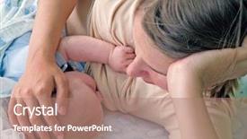  Presentation with breastfeeding - Cool new presentation with mother breastfeeding her baby backdrop and a coral colored foreground