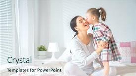  Presentation with mother baby clipart - Colorful presentation enhanced with mother enjoy sunny morning good backdrop and a sky blue colored foreground