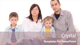  Presentation with father - Cool new presentation with mother father and two sons backdrop and a coral colored foreground