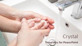  Presentation with wash - Presentation design with mother-helps-her-son background and a lemonade colored foreground