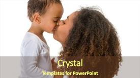  Presentation with flag of ethiopia or ethiopian - Colorful slide set enhanced with mother kissing her 18 month backdrop and a tawny brown colored foreground