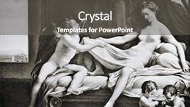  Presentation with reproduction - Audience pleasing slides consisting of mother mary - correggio danae 1531 reproduction backdrop and a dark gray colored foreground