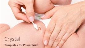  Presentation with clean water - Amazing slide set having mother-or-pediatrician-uses backdrop and a lemonade colored foreground