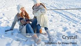  Presentation with play children - PPT theme having mother play tug of war background and a light blue colored foreground