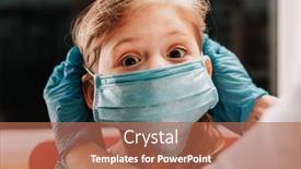  Presentation with baby medical - Cool new slides with mother-puts-on-her-baby backdrop and a red colored foreground