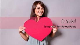  Presentation with heart - Presentation enhanced with mother s day - heart background and a red colored foreground