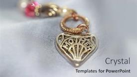  Presentation with satin - Slide set having mother-s-day-concept-pendent background and a light gray colored foreground