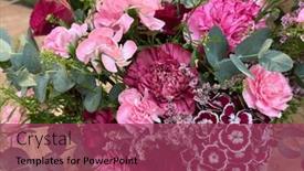  Presentation with birthday card - Presentation theme featuring mother-s-day-womens-day background and a violet colored foreground