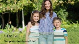  Presentation with indian mother son - Colorful PPT layouts enhanced with mother standing with her son backdrop and a  colored foreground