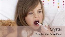  Presentation with temperature - Beautiful PPT theme featuring beautifu pink rose isolated on white backdrop and a coral colored foreground