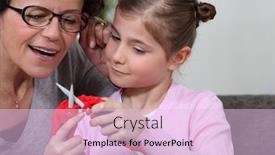  Presentation with teaching - Colorful presentation design enhanced with puzzle - key is a maze backdrop and a light gray colored foreground