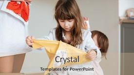  Presentation with mail - Audience pleasing PPT theme consisting of mother tears - little girl with ling brown backdrop and a  colored foreground