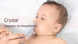  Presentation with nasal - Amazing presentation design having mother using nasal aspirator backdrop and a lemonade colored foreground