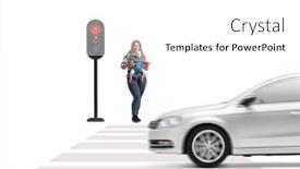  Presentation with waiting - Presentation theme having mother-with-a-baby background and a white colored foreground