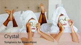  Presentation with mom - Cool new presentation with mother with child doing beauty backdrop and a coral colored foreground