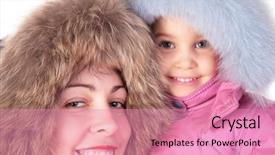  Presentation with dental mother and child - PPT layouts enhanced with mother with child in furry background and a  colored foreground