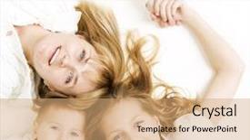  Presentation with kids health - PPT layouts consisting of kids happy smiling family background and a coral colored foreground