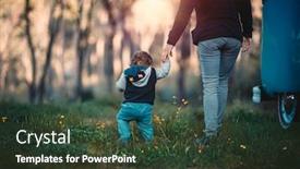  Presentation with mother love - Audience pleasing theme consisting of mother with little son walking in the forest weekend camping in the countryside family enjoying spending time together love and family support concept backdrop and a tawny brown colored foreground