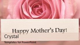  Presentation with mothers day - Slides having mothers day card with rose background and a lemonade colored foreground