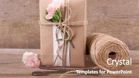  Presentation with beautiful flowers border floral design - Beautiful presentation design featuring mothers day carnation - beautiful gift with flowers backdrop and a coral colored foreground