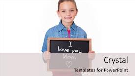  Presentation with mothers day - Colorful presentation design enhanced with mothers day greeting against cute pupil showing chalkboard backdrop and a light gray colored foreground