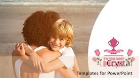  Presentation with happy mothers day - Theme enhanced with  background and a  colored foreground