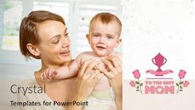  Presentation with happy mothers day - PPT layouts consisting of  background and a  colored foreground