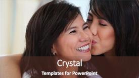  Presentation with mother baby asian breastfeeding - Audience pleasing PPT layouts consisting of mothers teenagers - young asian female kiss her backdrop and a tawny brown colored foreground