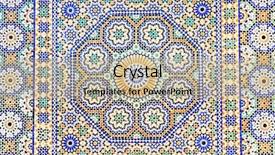  Presentation with motif - Cool new theme with motif - image of a moroccan mosaic backdrop and a mint green colored foreground