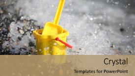  Presentation with stop violence against children - Slide deck featuring earth s motion - yellow children's bucket with scoop background and a coral colored foreground