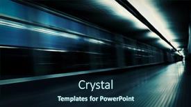  Presentation with high quality - Audience pleasing slide set consisting of motion-blur-corridor-high-quality backdrop and a navy blue colored foreground