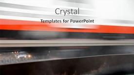  Presentation with blur - Slide deck having motion-blur-of-fast-moving background and a  colored foreground