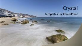  Presentation with carbon - Amazing slide deck having motion blur waves at carbon backdrop and a teal colored foreground