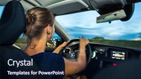  Presentation with movement - Audience pleasing theme consisting of motion blurred image - give sense backdrop and a wine colored foreground