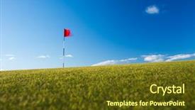  Presentation with scotland flag - Slide set having motion blurred image st andrew background and a tawny brown colored foreground