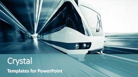  Presentation with rapid immunology - Theme consisting of motion blurred public rapid train background and a  colored foreground