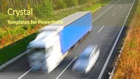  Presentation with trucks - Theme with  background and a  colored foreground.