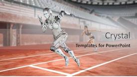  Presentation with mixed reality - Beautiful slide deck featuring biomechanics - motion caption virtual reality mixed backdrop and a coral colored foreground