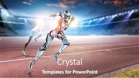  Presentation with mixed reality - Cool new presentation theme with motion caption virtual reality mixed media backdrop and a coral colored foreground