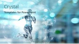  Presentation with mixed reality - Slide deck featuring biomechanics - motion caption virtual reality mixed background and a light blue colored foreground