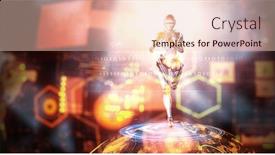  Presentation with mixed reality - Theme having motion-caption-virtual-reality-mixed background and a lemonade colored foreground