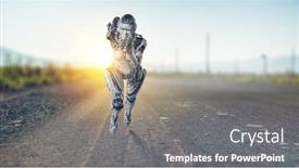  Presentation with mixed reality - Audience pleasing slides consisting of motion-caption-virtual-reality-mixed backdrop and a gray colored foreground