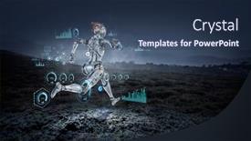  Presentation with mixed reality - PPT layouts with motion-caption-virtual-reality-mixed background and a ocean colored foreground