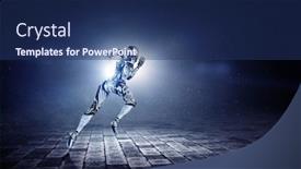  Presentation with mixed reality - Slide set consisting of motion-caption-virtual-reality-mixed background and a ocean colored foreground