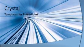  Presentation with motion design - Presentation design featuring motion design background - abstract train moving in tunnel background and a teal colored foreground