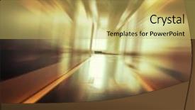  Presentation with motion design - Audience pleasing presentation design consisting of motion design background - industrial corridor backdrop and a yellow colored foreground