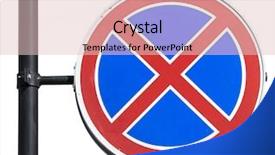  Presentation with traffic road - Slide set enhanced with led billboard - road traffic sign no parking background and a lemonade colored foreground