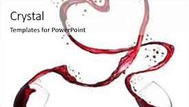  Presentation with shape heart - Audience pleasing theme consisting of motion hearts - glasses of red wine splashing backdrop and a white colored foreground