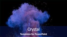  Presentation with nuclear - Presentation theme enhanced with motion of colored dust explosion background and a  colored foreground