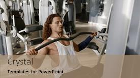  Presentation with workout - Theme having motivated-young-athletic-man-having background and a coral colored foreground
